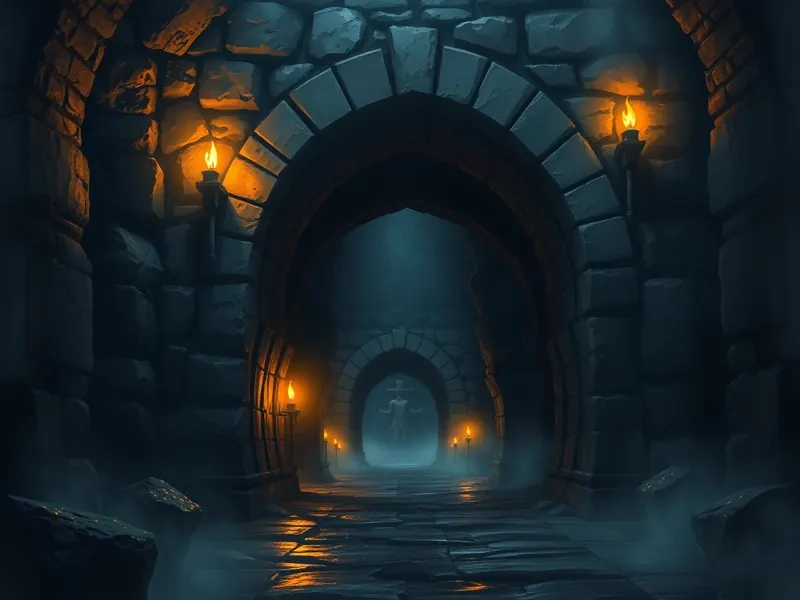 Masmorra sombria de PvP livre com loot raro