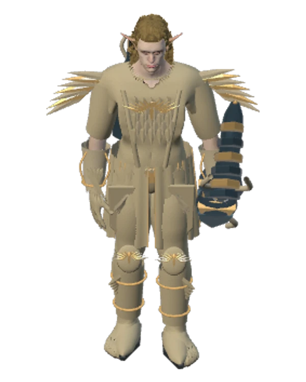 Elven Archer with a bow in Arena Medieval's in-game appearance