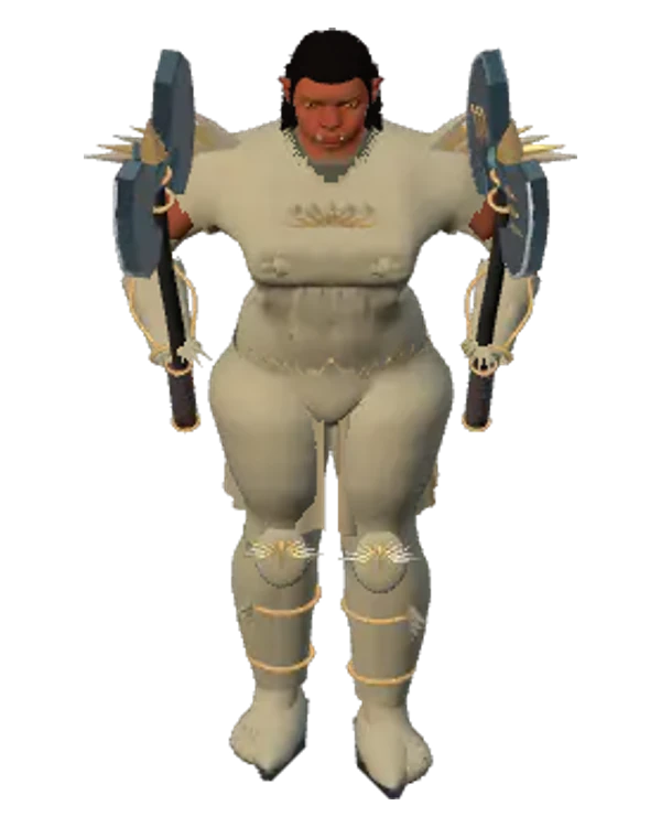 Orc Berserker with two axes in Arena Medieval