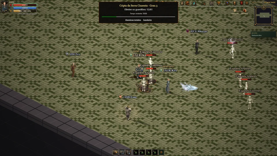 In-game exploration and combat scene